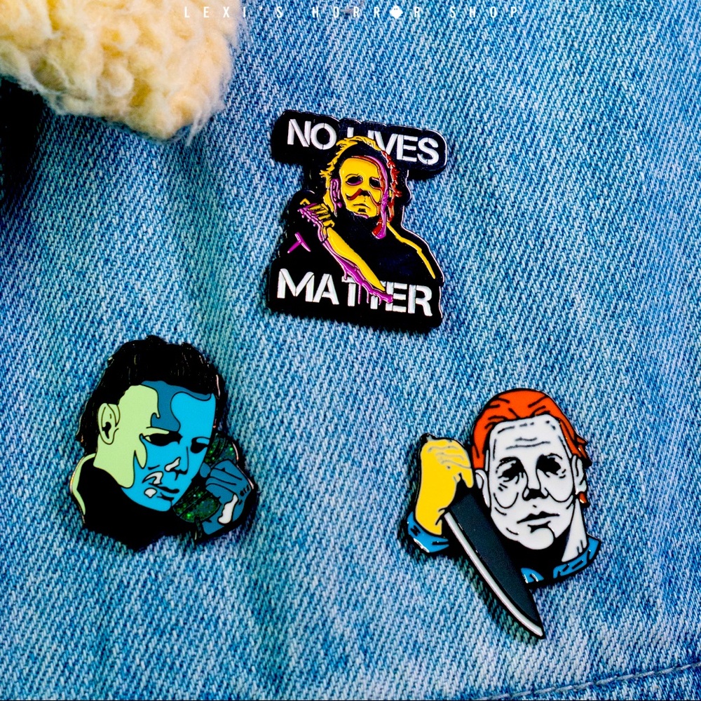 Michael Myers Horror Enamel Pin Bundle of 3! ❤️🔪